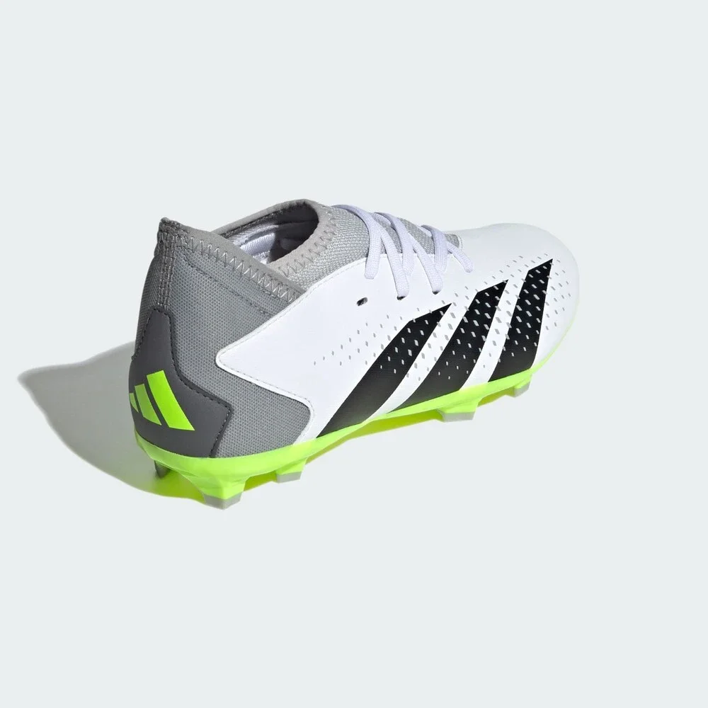Adidas Predator Accuracy.3 IE9504 Kids 4 White Black FG Football Boots HTAT1580